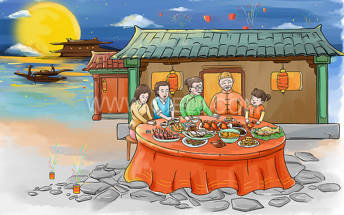 賞中秋圓月享美好時光，企鵝糧油機械祝您中秋團(tuán)圓快樂(圖2)